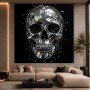 Spiegelnder Totenkopf als Modernes Wandbild und Acrylbild
