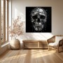 Spiegelnder Totenkopf als Modernes Wandbild und Acrylbild