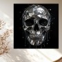 Spiegelnder Totenkopf als Modernes Wandbild und Acrylbild