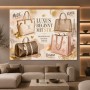 Luxus beginnt mit Stil Wandbild Poster in Rosé und Gold