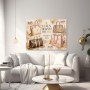 Luxus beginnt mit Stil Wandbild Poster in Rosé und Gold