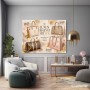 Luxus beginnt mit Stil Wandbild Poster in Rosé und Gold