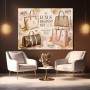Luxus beginnt mit Stil Wandbild Poster in Rosé und Gold