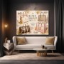 Luxus beginnt mit Stil Wandbild Poster in Rosé und Gold