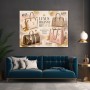 Luxus beginnt mit Stil Wandbild Poster in Rosé und Gold