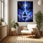 Kosmischer Lichtkrieger – Fantasy Wandbild als Gallery Leinwand