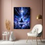 Kosmischer Lichtkrieger – Fantasy Wandbild als Gallery Leinwand