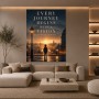 Vision über der Stadt – Modernes Wandbild als Poster
