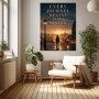 Vision über der Stadt – Modernes Wandbild als Poster