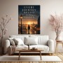 Vision über der Stadt – Modernes Wandbild als Poster