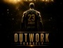 Outwork Yourself Basketball Wandbild als Poster
