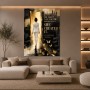 Goldene Erfolgsvision – Modernes Wandbild & Poster mit Business-Motiv