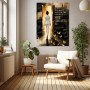 Goldene Erfolgsvision – Modernes Wandbild & Poster mit Business-Motiv