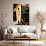 Goldene Erfolgsvision – Modernes Wandbild & Poster mit Business-Motiv