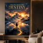 Create Your Own Destiny Wandbild Poster mit Bergpanorama