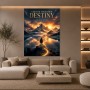 Create Your Own Destiny Wandbild Poster mit Bergpanorama