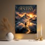 Create Your Own Destiny Wandbild Poster mit Bergpanorama
