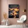 Create Your Own Destiny Wandbild Poster mit Bergpanorama