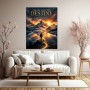 Create Your Own Destiny Wandbild Poster mit Bergpanorama
