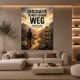 Erschaffe deinen eigenen Weg – motivierendes Wandbild als Poster