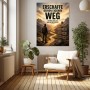 Erschaffe deinen eigenen Weg – motivierendes Wandbild als Poster