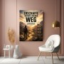 Erschaffe deinen eigenen Weg – motivierendes Wandbild als Poster