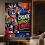 Create Without Limits – Modernes Wandbild als Poster