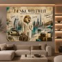 Denke Weltweit – Luxus Wandbild als Gallery Leinwand