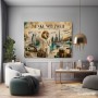 Denke Weltweit – Luxus Wandbild als Gallery Leinwand