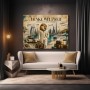 Denke Weltweit – Luxus Wandbild als Gallery Leinwand