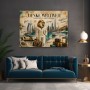 Denke Weltweit – Luxus Wandbild als Gallery Leinwand