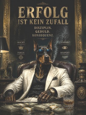 Erfolg ist kein Zufall – Modernes Wandbild als Gallery Leinwand