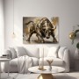 Kraftvoller Bulle Modernes Wandbild als Gallery Leinwand
