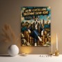 Erfolgsdogge im Money-Style – Modernes Wandbild als Gallery Leinwand
