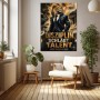 Disziplin schlägt Talent Wandbild Poster mit Löwen-Motiv