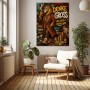 Löwen-Mindset Modernes Wandbild als Leinwandbild