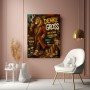 Löwen-Mindset Modernes Wandbild als Leinwandbild