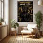 Denke Groß – Modernes Wandbild als Gallery Leinwand mit Dobermann-Motiv