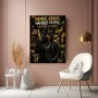 Denke Groß – Modernes Wandbild als Gallery Leinwand mit Dobermann-Motiv