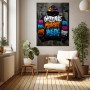 Unstoppable Mindset Street-Art Wandbild als Gallery Leinwand