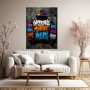 Unstoppable Mindset Street-Art Wandbild als Gallery Leinwand