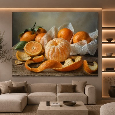 Mandarinen-Stillleben als Leinwand & Acrylbild