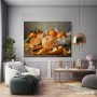 Mandarinen-Stillleben als Leinwand & Acrylbild