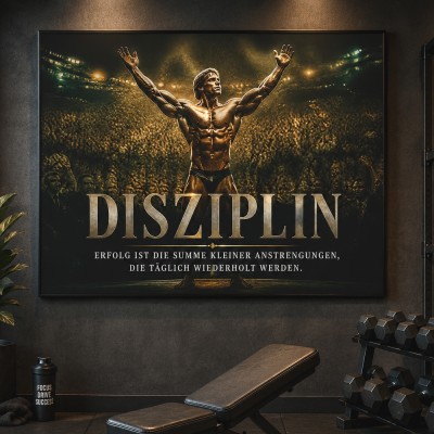 Disziplin im Rampenlicht – Modernes Wandbild als Poster