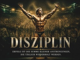 Disziplin im Rampenlicht – Modernes Wandbild als Poster