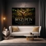 Disziplin im Rampenlicht – Modernes Wandbild als Poster