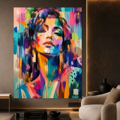 Farbintensives Porträt als Wandbild und Fine Art Print