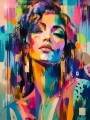 Farbintensives Porträt als Wandbild und Fine Art Print