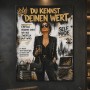 Selfmade Boss Lady Wandbild Poster in Schwarz, Weiß und Gold