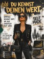 Selfmade Boss Lady Wandbild Poster in Schwarz, Weiß und Gold
